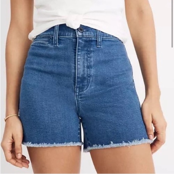 Madewell Blue Jean Shorts Rainbow Pride Preppy Lake Vacation Resort - Picture 3 of 9